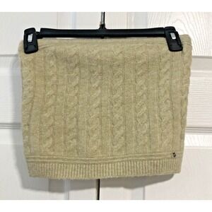 Coastal Granddaughter Cable Knit Tube Top Cozy Quiet Luxury Preppy XS